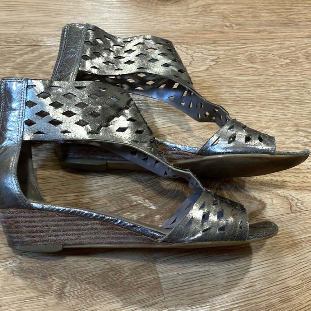 Franco sarto pewter sandals